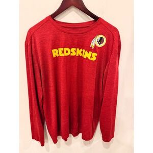 NFL Washington Redskins Long Sleeve Tee Red Athletic Shirt XL